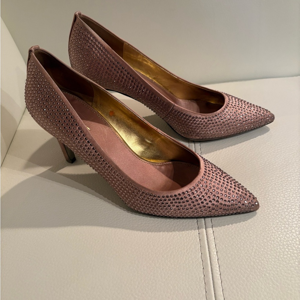 Nine West Pink Heels Classic Pointed Toe